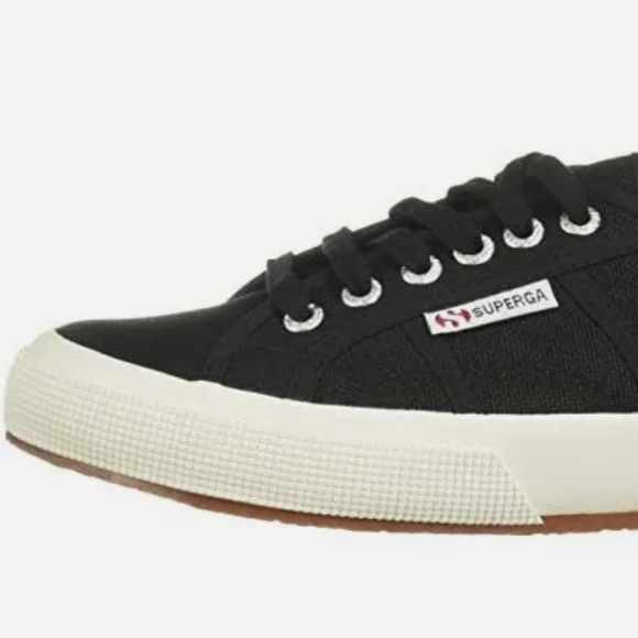 Superga 41 9.5US Cotu Classic Black and Cream Rubber Sole Sneaker Casual… - Picture 10 of 10